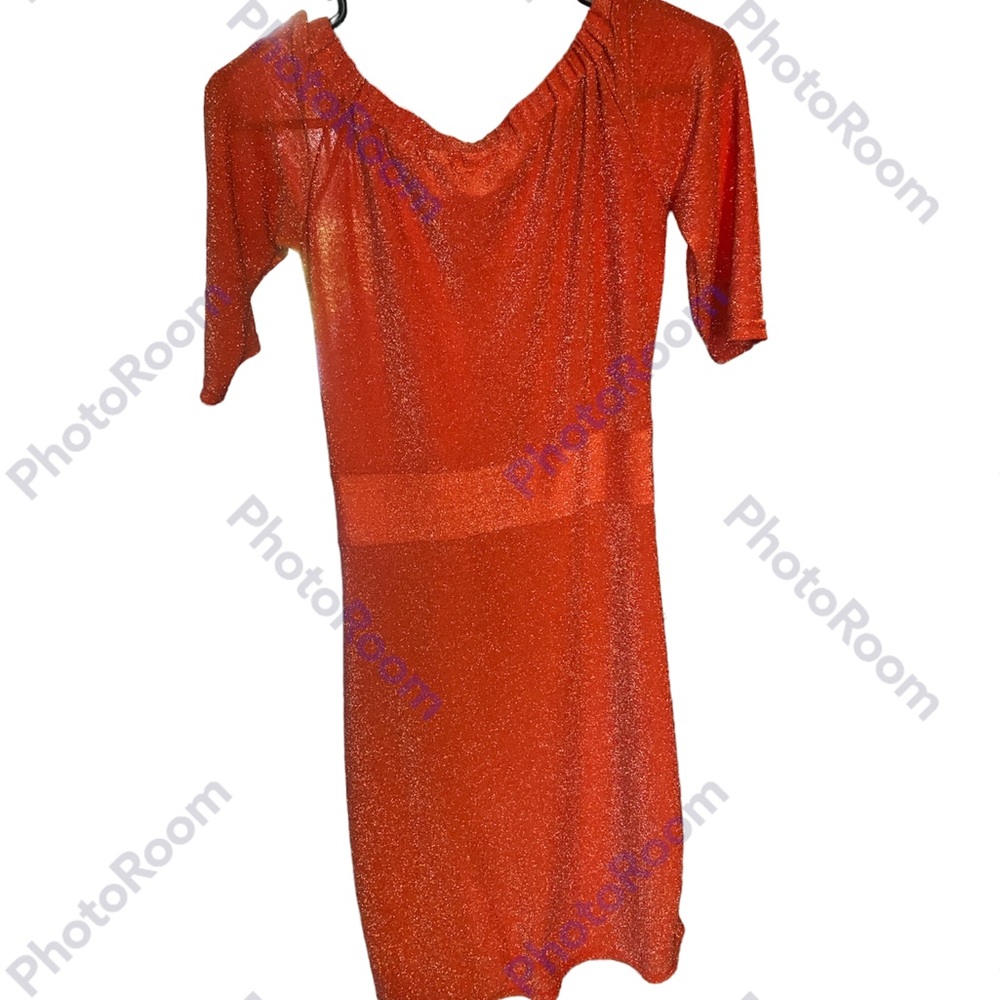 Glitter dress with split up the side Small